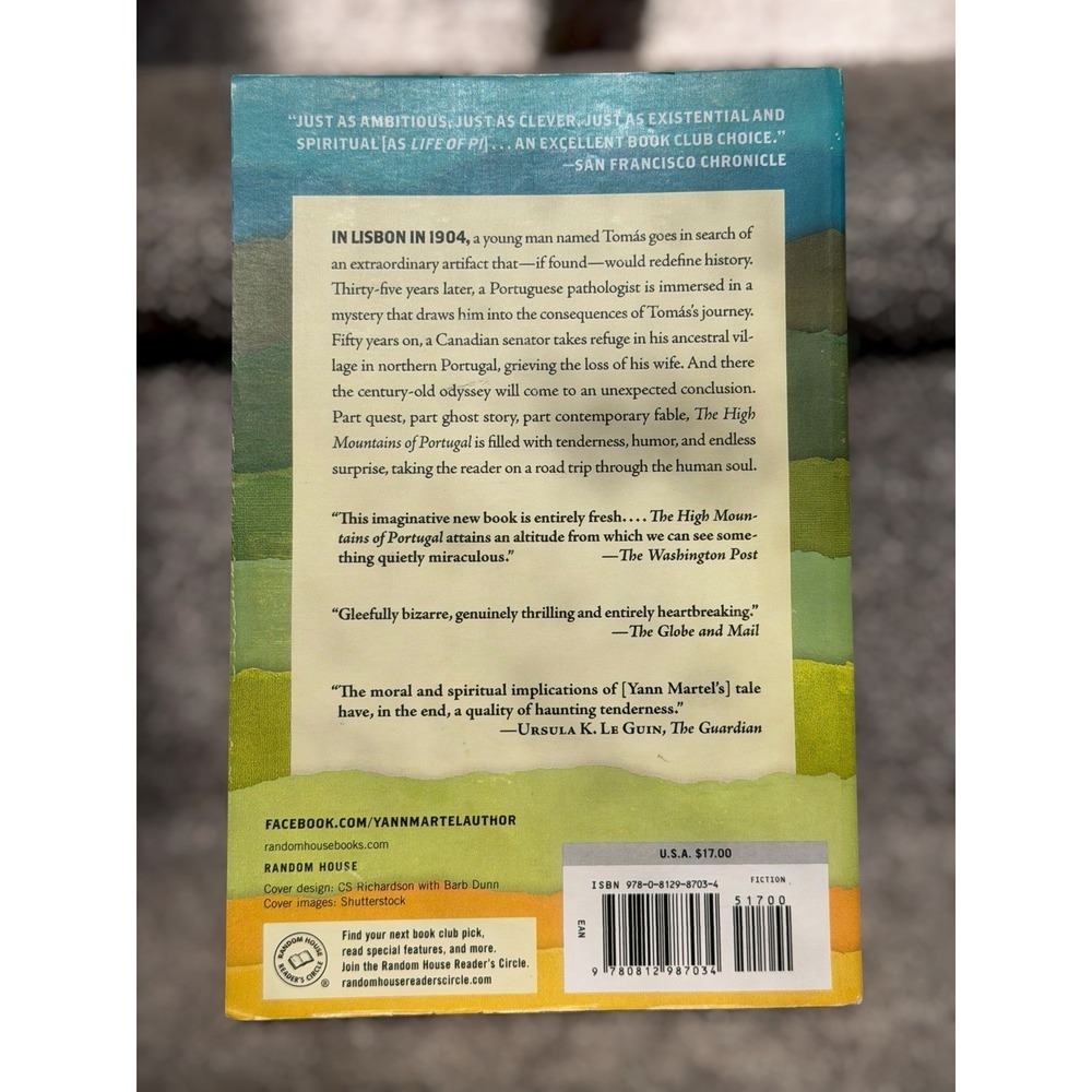 The High Mountains of Portugal Yann Martel Paperback 2016 Literary Fiction Novel - Picture 6 of 9